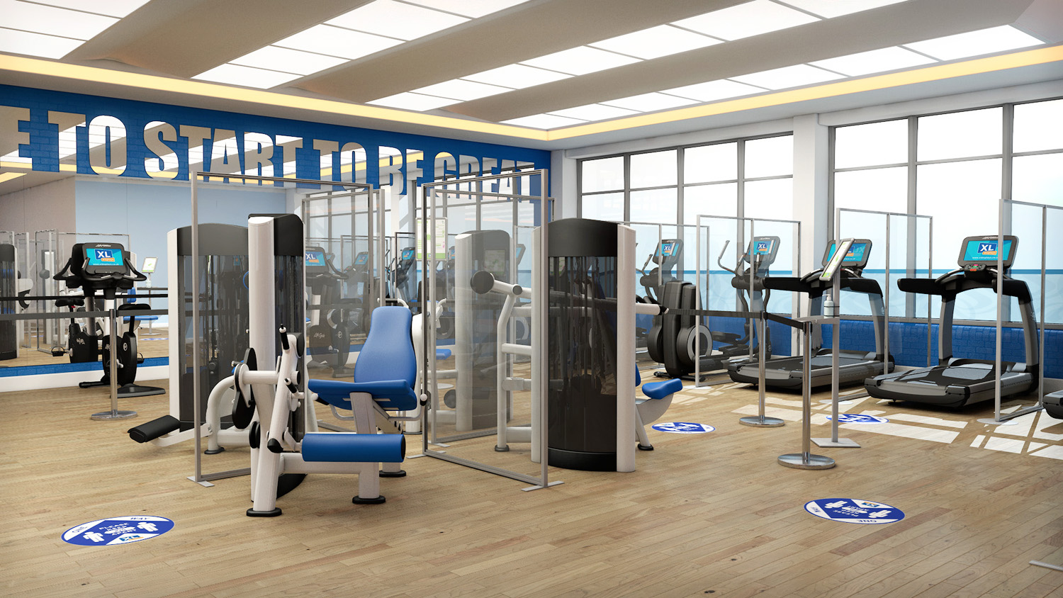 Perspex Protection Screens For Gyms